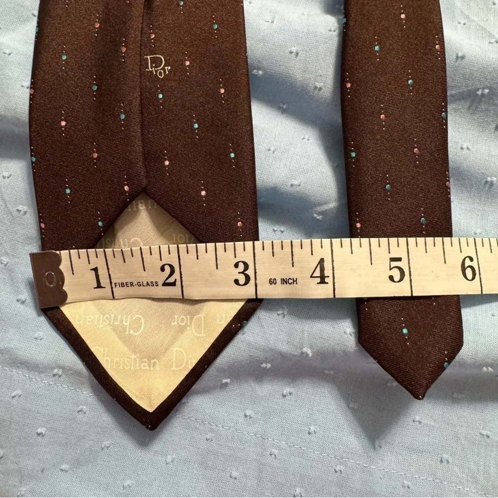 Dior Brown Classic Silk Ties